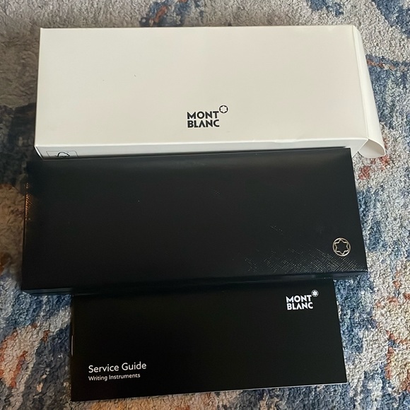 Brand new, never used, blue (teal) Mont Blanc pen - Picture 2 of 4